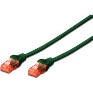 Digitus DK-1617-005/G 0,50m CAT6 LSZH, U-UTP Bakır Patch Kablo (Yeşil)