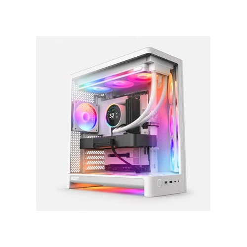 NZXT CC-H62FW-P1 H6 Compact Dual-Chamber ATX Kasa RGB Fan Beyaz