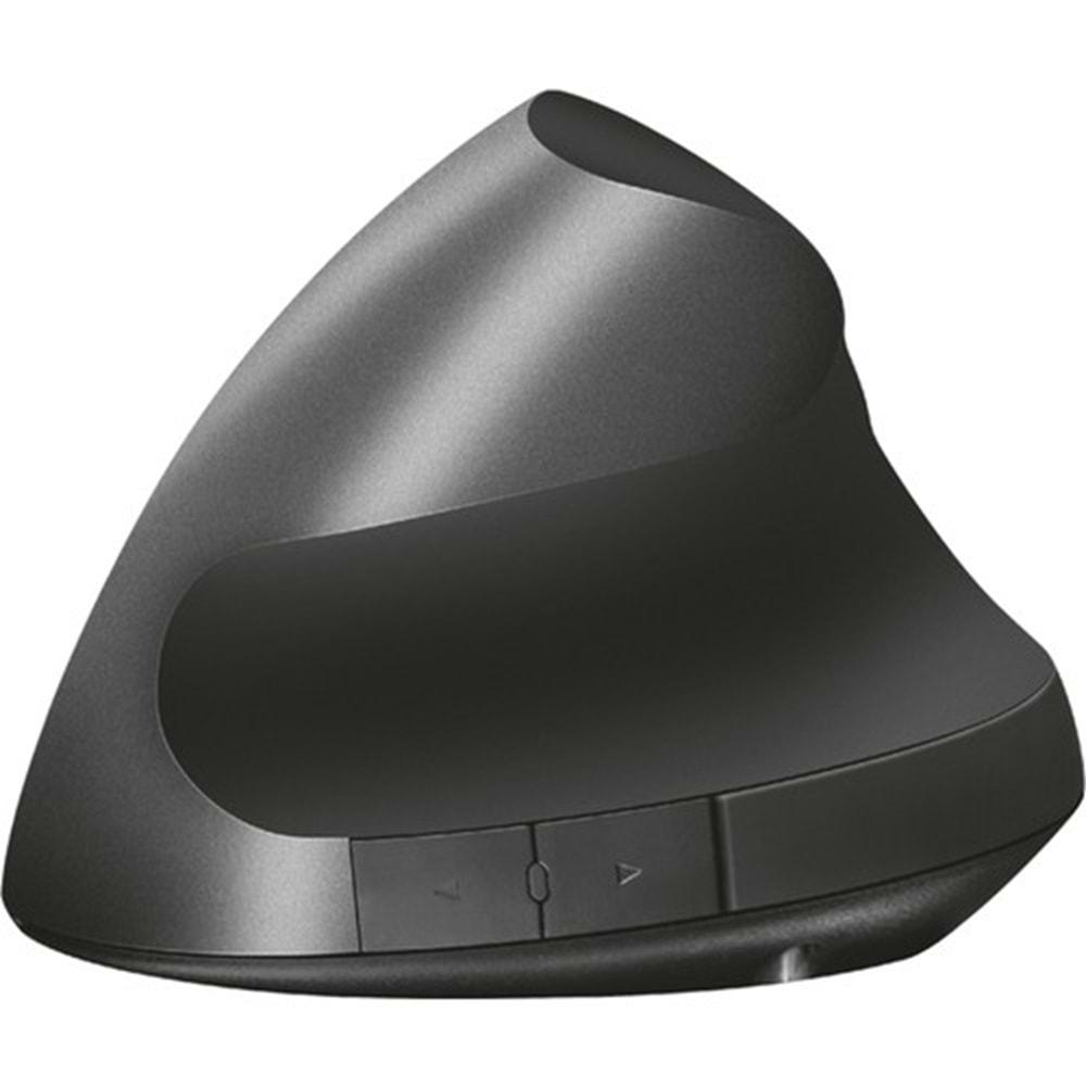 TRUST Varo 1000DPI Şarjlı Kablosuz Siyah Ergonomik Dikey Mouse 22126