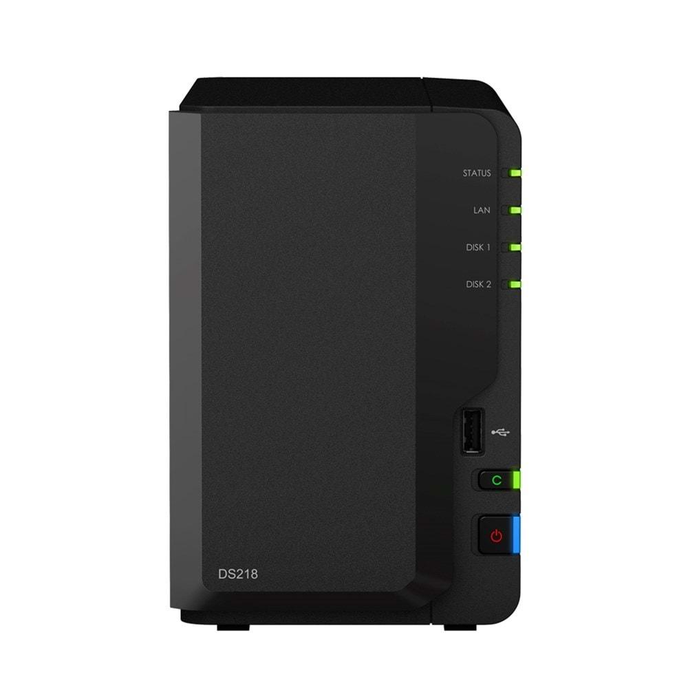 Synology DS218 NAS Server 2x3.5 Disk Destekli