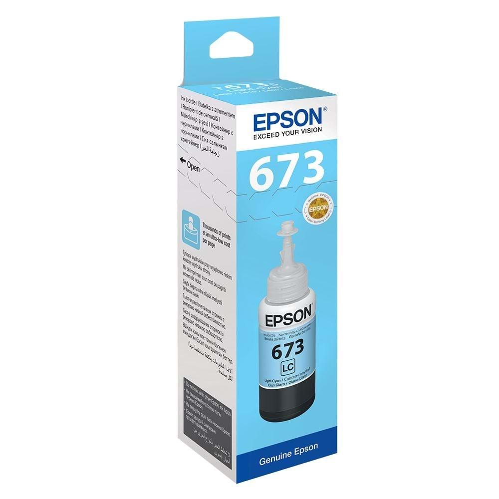 Epson T6735 Açık Mavi Mürekkep Kartuşu L800/L1800 (C13T67354A)
