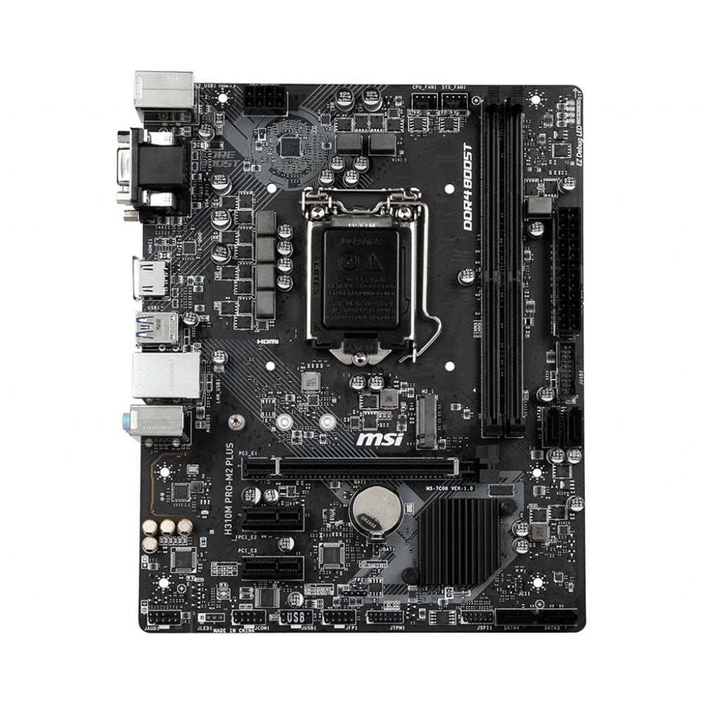Msi H310M PRO-M2 PLUS H310 DDR4 USB3.1 HDMI/DVI/VGA 1151p Anakart