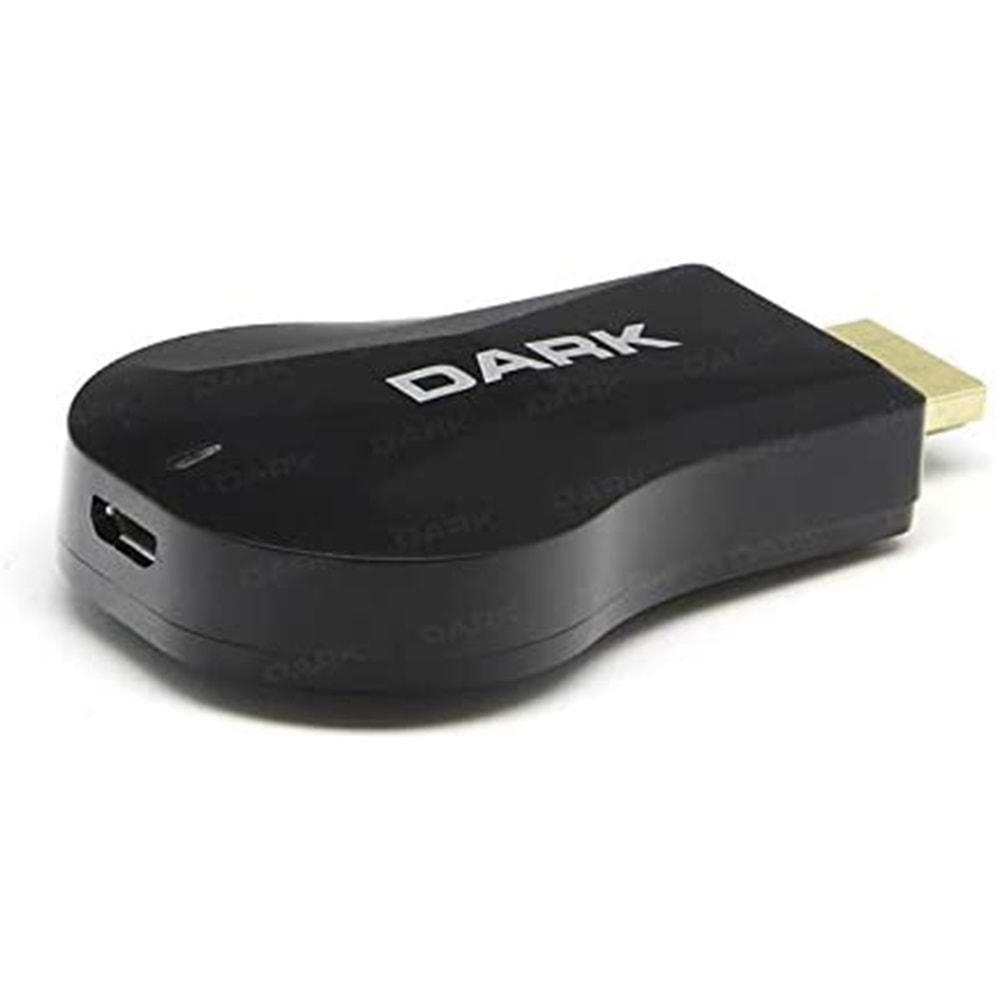 Dark EasyCast Miracast/AirPlay Kablosuz HDMI Görüntü Aktarıcı (DK-AC-TVC01)