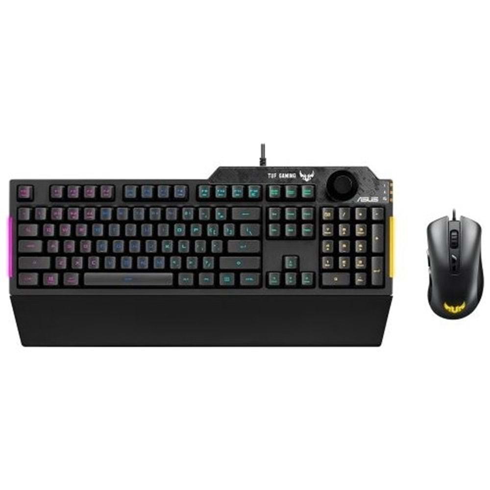 Asus TUF Gaming Combo K1&M3 RGB Kablolu Oyuncu Klavye Mouse Set