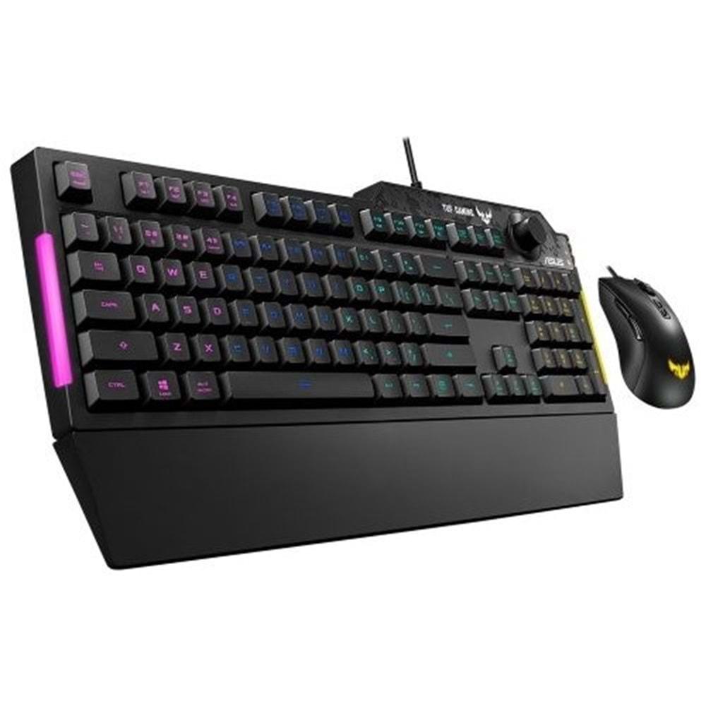 Asus TUF Gaming Combo K1&M3 RGB Kablolu Oyuncu Klavye Mouse Set