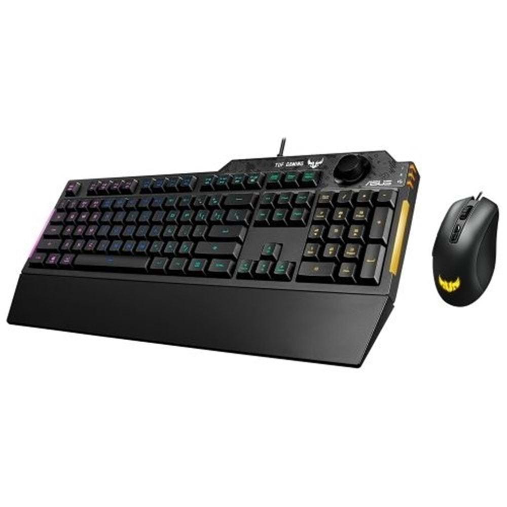 Asus TUF Gaming Combo K1&M3 RGB Kablolu Oyuncu Klavye Mouse Set