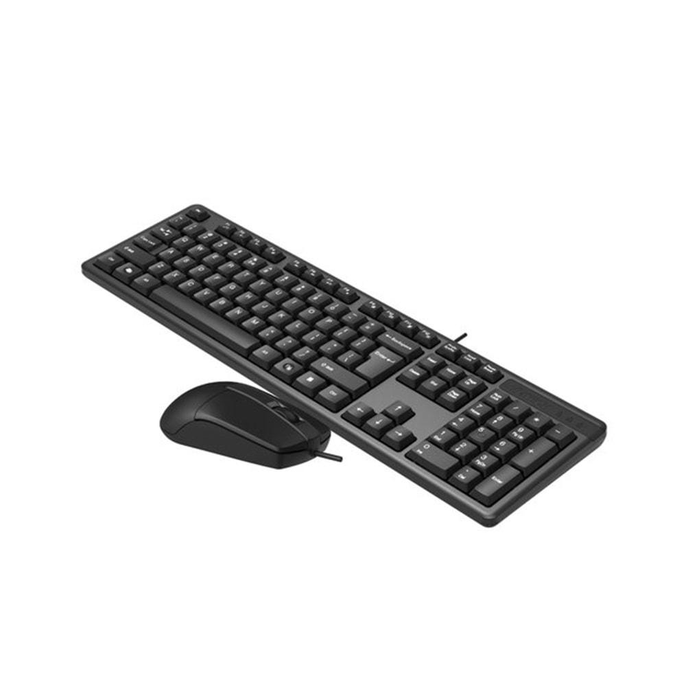 A4 Tech KK 3330 Q USB Fn Multimedya Klavye Optik Mouse Set