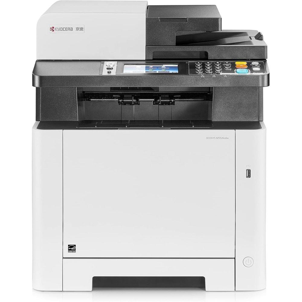 Kyocera Ecosys M5526cdw Yaz-Tar-Fot-Fax Renkli Laser 26ppm Dublex WiFi Eth.