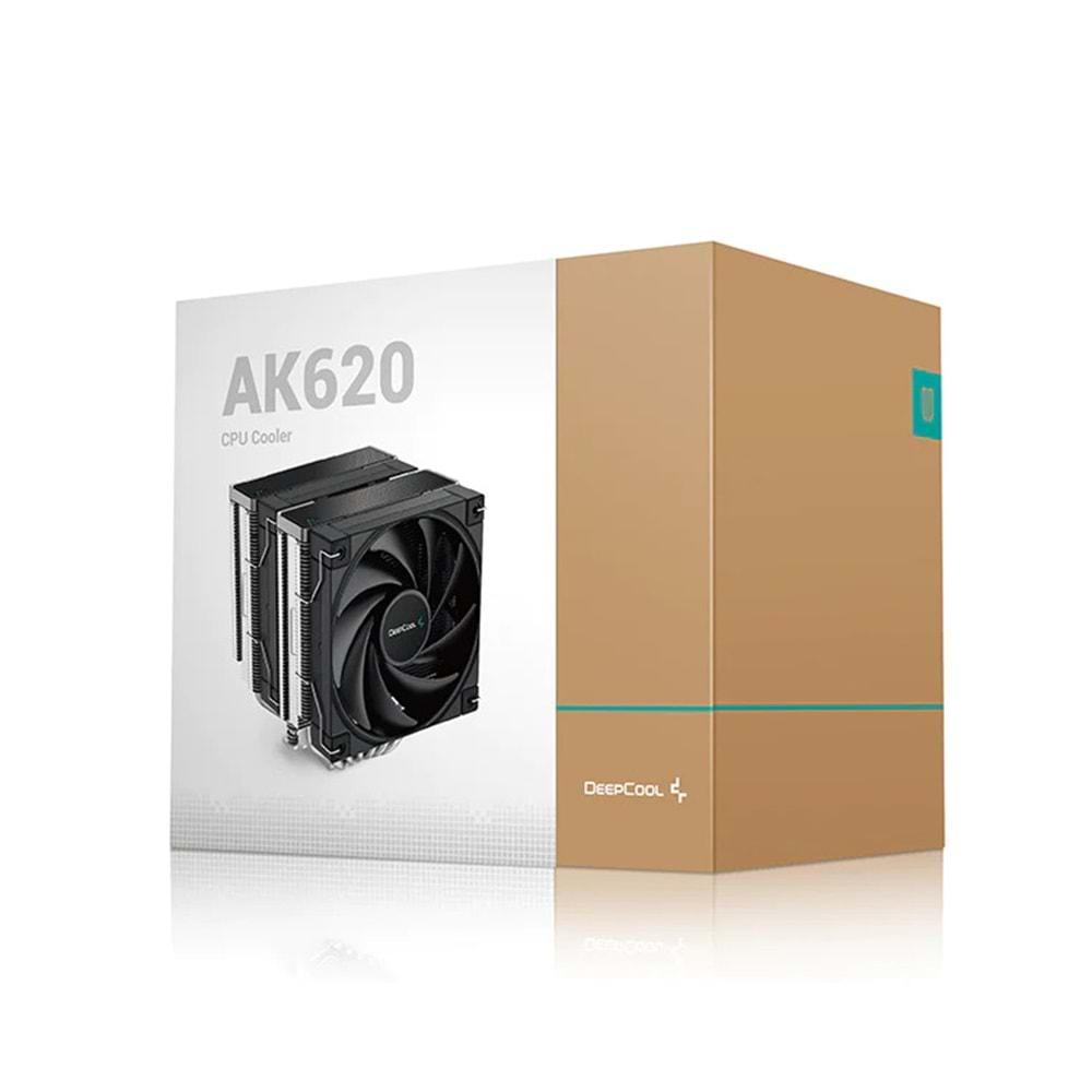 Deep Cool AK620 Soket Intel ve AMD, 2 X120mm PWM Fan İşlemci Soğutucusu