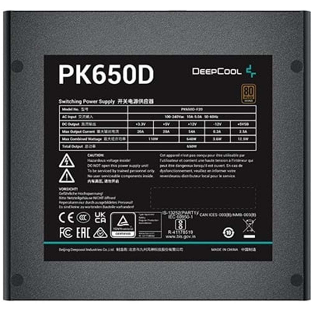 Deep Cool PK650D 650W ATX 80+ Bronz Güç Kaynağı