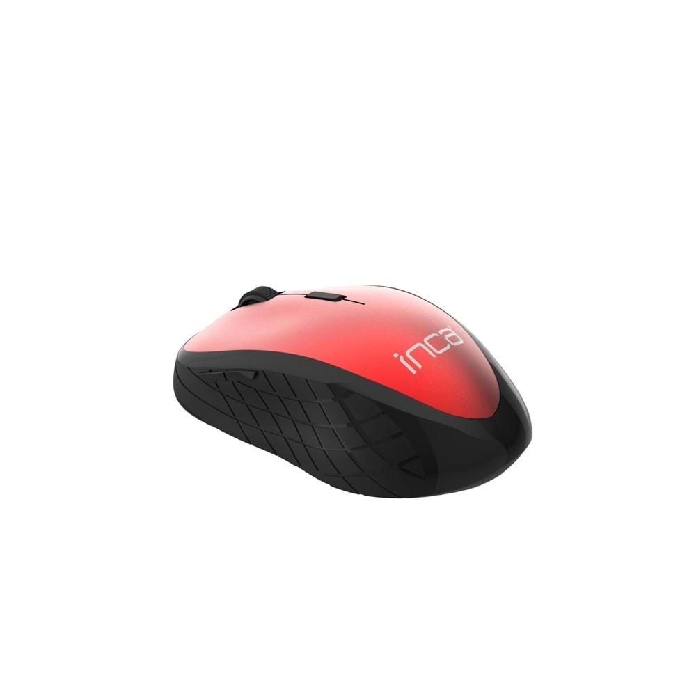 Inca IWM-395TK Kırmızı Kablosuz 1600 DPI Mouse