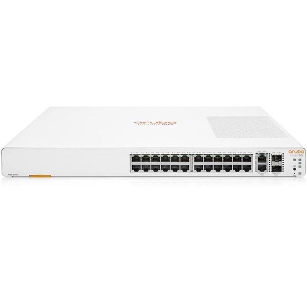 HPE INSTANT ON JL806A 24 Port Gigabit + 2X10GBSFP /2X10GB RJ45 Uplink Yönetilebilir Rackmount Switch