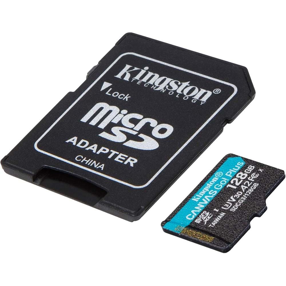 Kingston 128 GB Micro SDXC SDCG3/128GB Canvas GO+ Hafıza Kartı