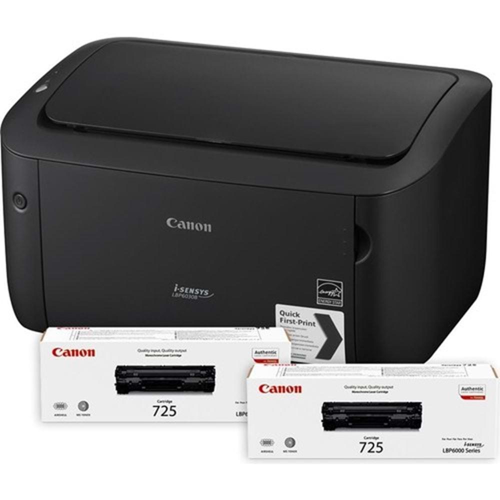 Canon I-Sensysy LBP6030BK Laser Yazıcı Siyah + 2 Toner