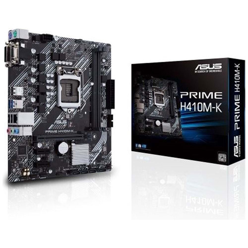 Asus Prime H410M-K R2.0 DDR4 2933MHZ 1XHDMI 1XDVI 1XM.2 MatX 1200P (10.Nesil CPU Uyumlu)