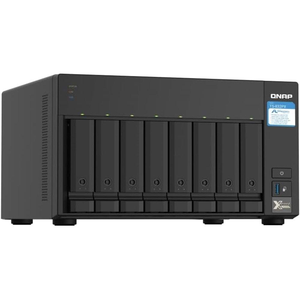 Qnap TS-832PX-4GB 8 Yuvalı NAS Depolama Ünitesi