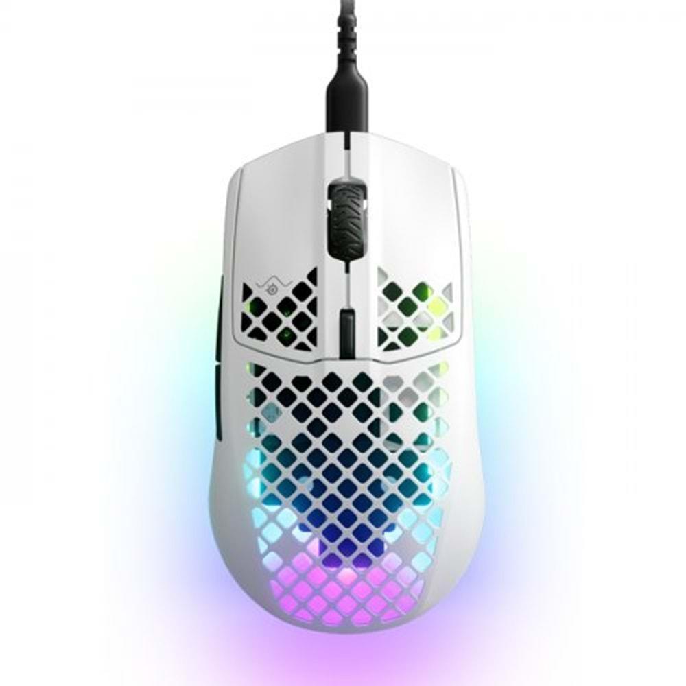 Steelserıes Aerox 3 Snow (2022) Ultra Hafif 59G. Trumove Core Sensör Kablolu Mouse