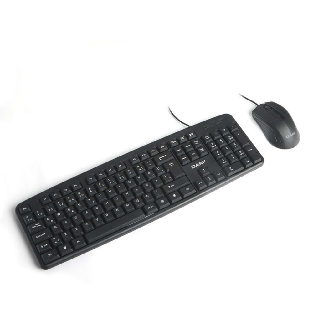 Dark DK-AC-KM1030 Türkçe Q Kablolu Ofis Klavye & Mouse Set