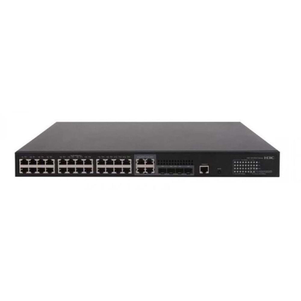 H3C 9801A1QC S5120V2-28P-HPWR-LI 24Port 10/100/1000 4xSFP/4xGbt PoE+ Yönetilebilir Switch