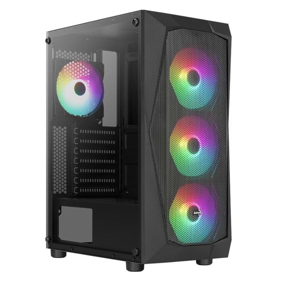 Aerocool AE-FLC-600 600W 4x120mm Frgb USB 3.0 Micro ATX/Mini ITX Siyah