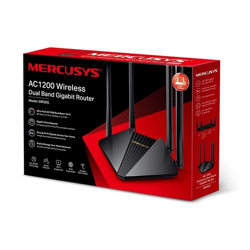 Mercusys MR30G AC1200 Dual-Band Wi-Fi Gigabit Router