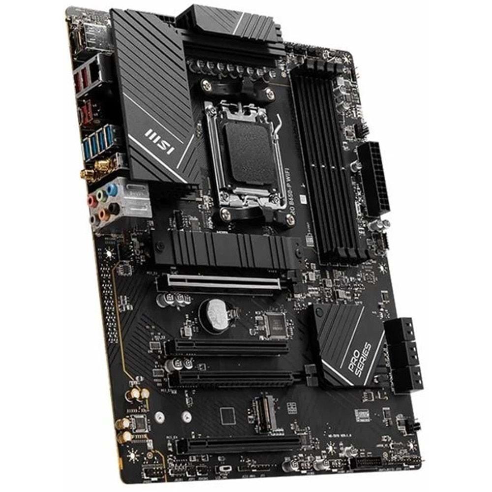 Msi Pro B650-P Wifi DDR5 6000MHz 1XHDMI 1XDP 2XM.2 USB 3.2 ATX AM5 Anakart ( AMD AM5 7000 Serili İşlemci Uyumlu)