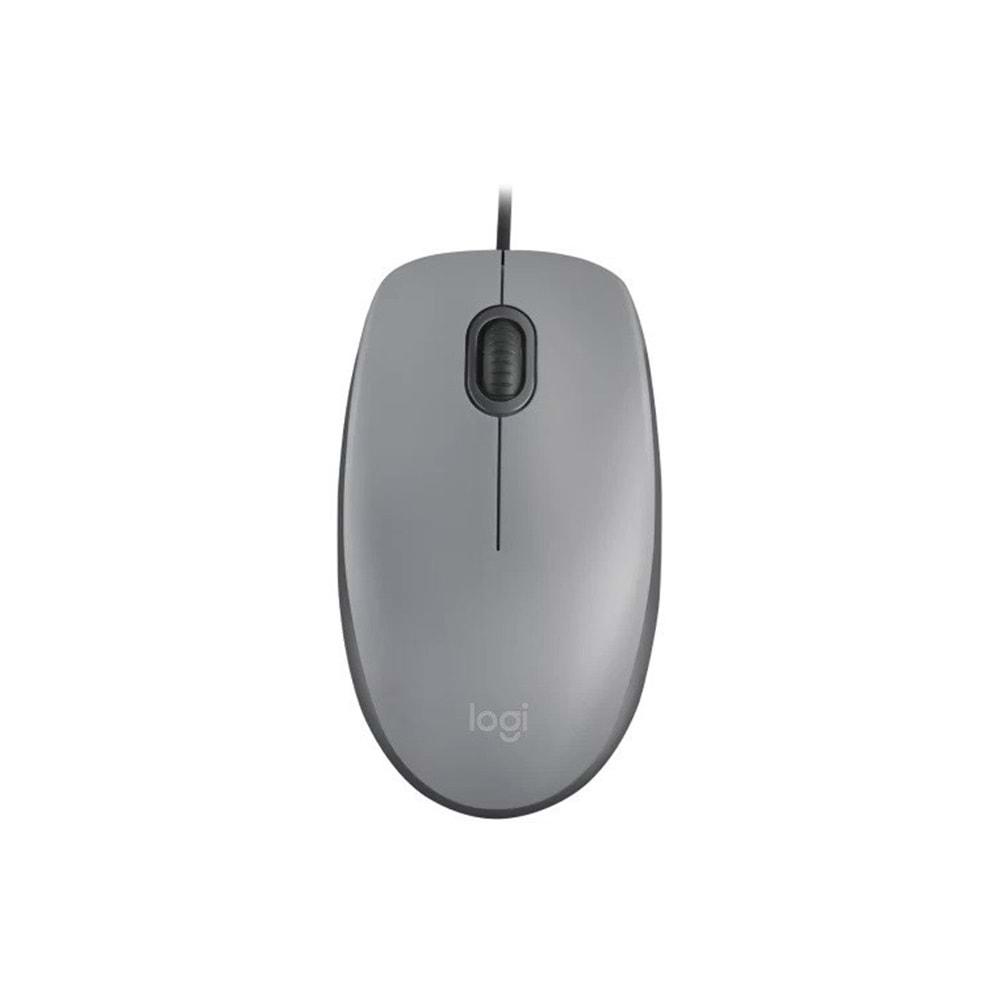 Logitech M110 Kablolu Optik Mouse Gri (910-006760)