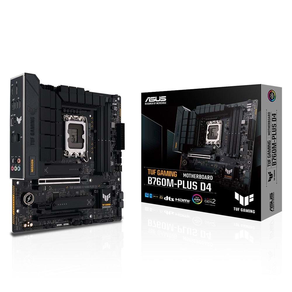 Asus Tuf Gaming B760M-E D4 B760 DDR4 M.2 USB3.2 DP/HDMI PCI 4.0 1700p Anakart