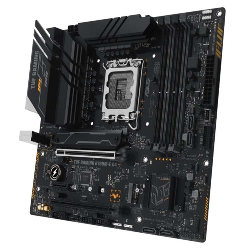 Asus Tuf Gaming B760M-E D4 B760 DDR4 M.2 USB3.2 DP/HDMI PCI 4.0 1700p Anakart