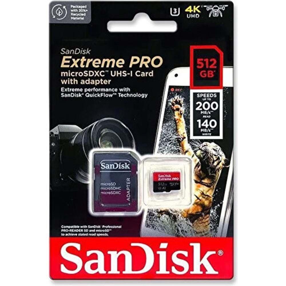 Sandisk Extreme Pro SDSQXCD-512G-GN6MA 500Gb Micro Sd Kart