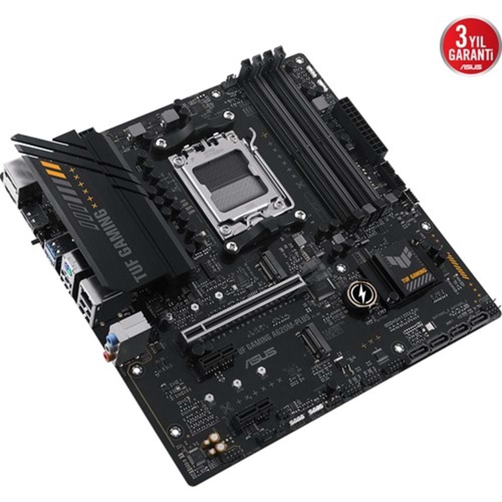 Asus Tuf Gaming A620M-PLUS AMD A620 DDR5 USB3.2 DP/HDMI PCI4.0 AM5 Anakart