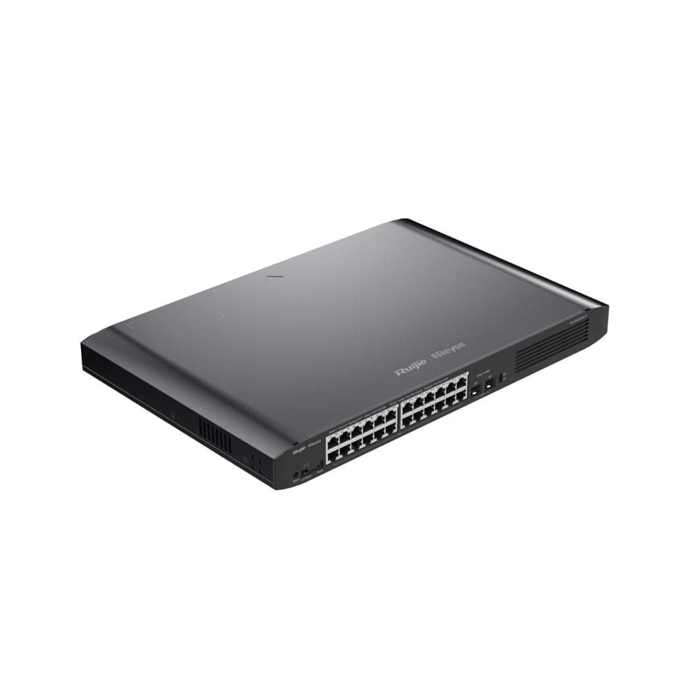 Ruijie RG-ES226GC-P 24 Port Gigabit +2XGB SFP Uplink Cloud Yönetilebilir 370W Poe Switch