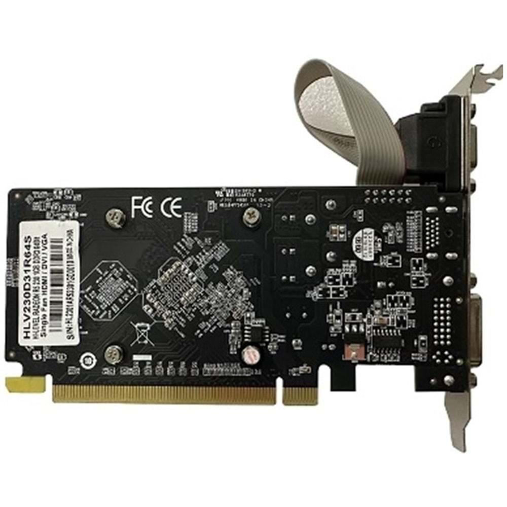 Hi-Level Radeon R5 230 1GB 64Bit DDR3 Single Fan HDMI/VGA/DVI Ekran Kartı