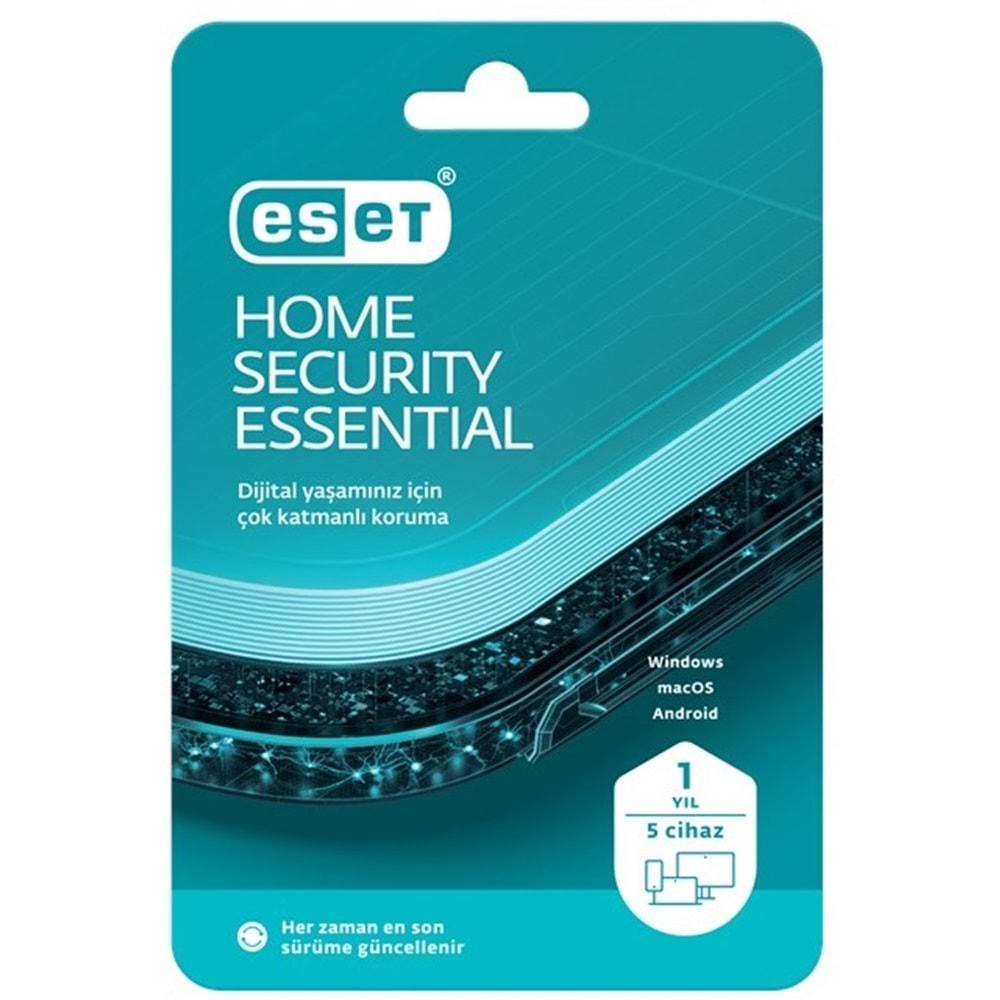 ESET Home Security EssenTIal 5 Kullanıcı 1 Yıl Kutu