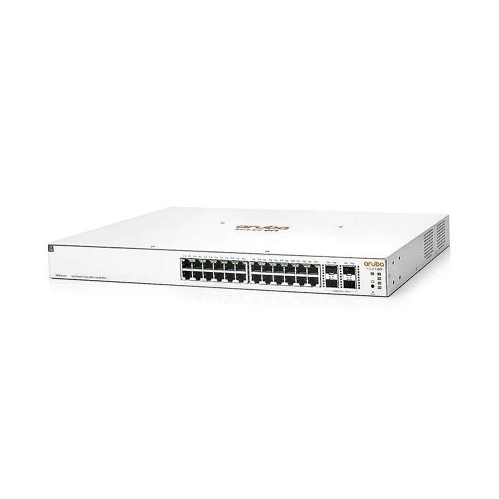 HPE ARUBA ION JL684B 1930 24 Port Gigabit+4X10GB SFP Yönetilebilir L2+ Rackmount 370W POE Switch