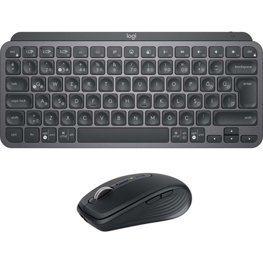 Logitech MX Keys Mini Kablosuz Klavye ve Mouse Set