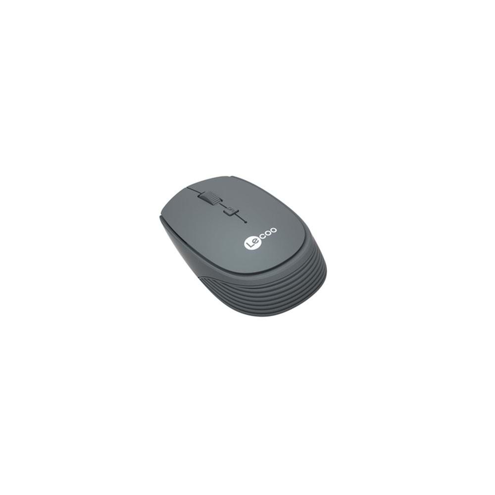 Lenovo Lecoo USB Optik Kablosuz Mouse GRİ WS202-G