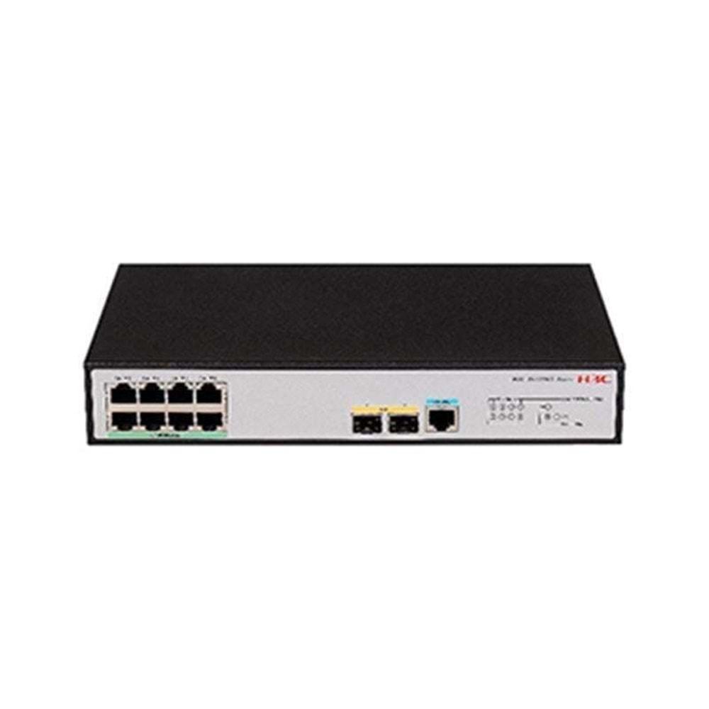 H3C 9801A41P S5120V3-10P-PWR-LI 8 Port Gigabit + 2x1GB SFP 1x Console Port Yönetilebilir 125W PoE Rackmount Switch