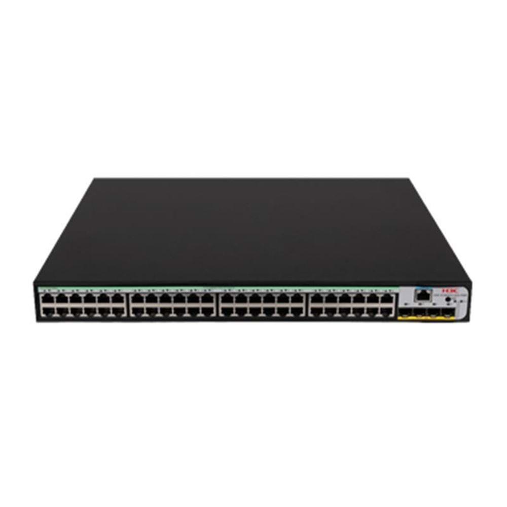 H3C 9801A4MS S1850V2-52X-PWR 48 Port GIGABIT+4X10GB SFP+ 1xCONSOLE Port Yönetilebilir 370W PoE Rackmount Switch