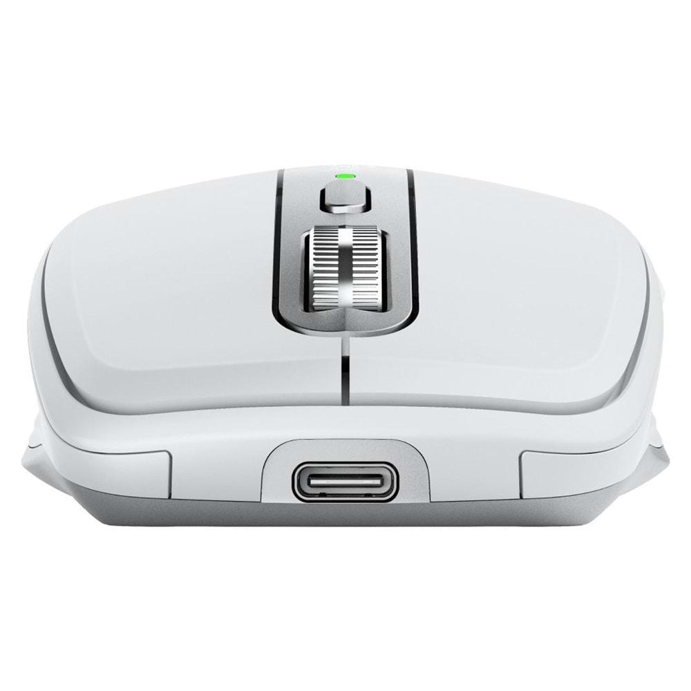 Logitech MX Anywhere 3S Kompakt 8000 DPI Optik Sensörlü Sessiz Bluetooth Kablosuz Mouse - Beyaz 910-006930