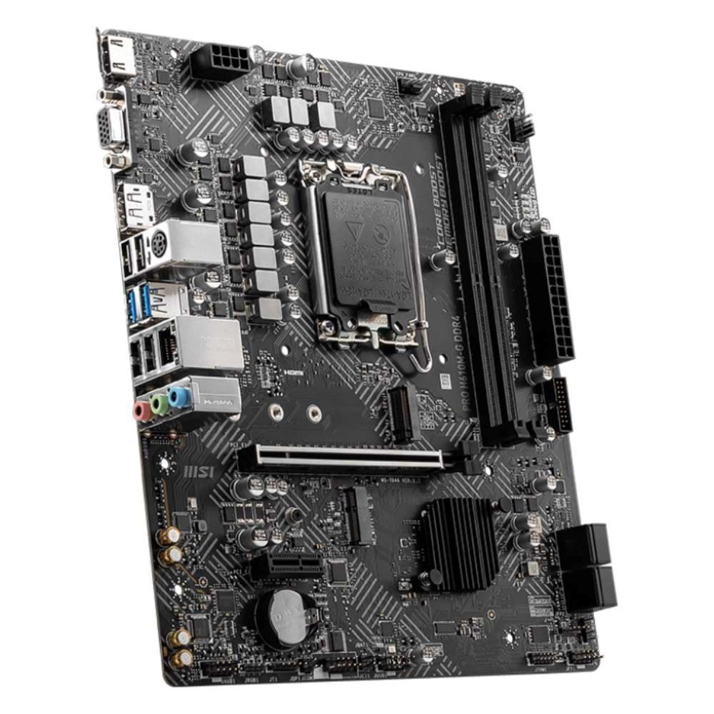 MSI Pro H610M-G DDR5 5600MHz 1xVGA 1xHDMI 1xDP 1xM.2 USB 3.2 MATX 1700P (12. / 13. ve 14. Nesil İşlemci Uyumlu) Anakart
