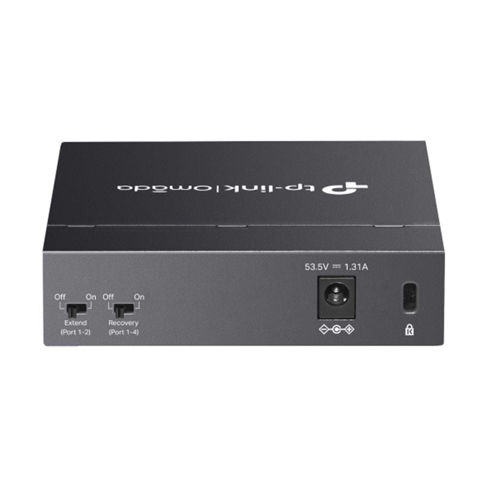 TP-Link Omada DS105GP 4 Port Gigabit + 1 Port Gigabit Uplink 65W PoE Yönetilemez Switch