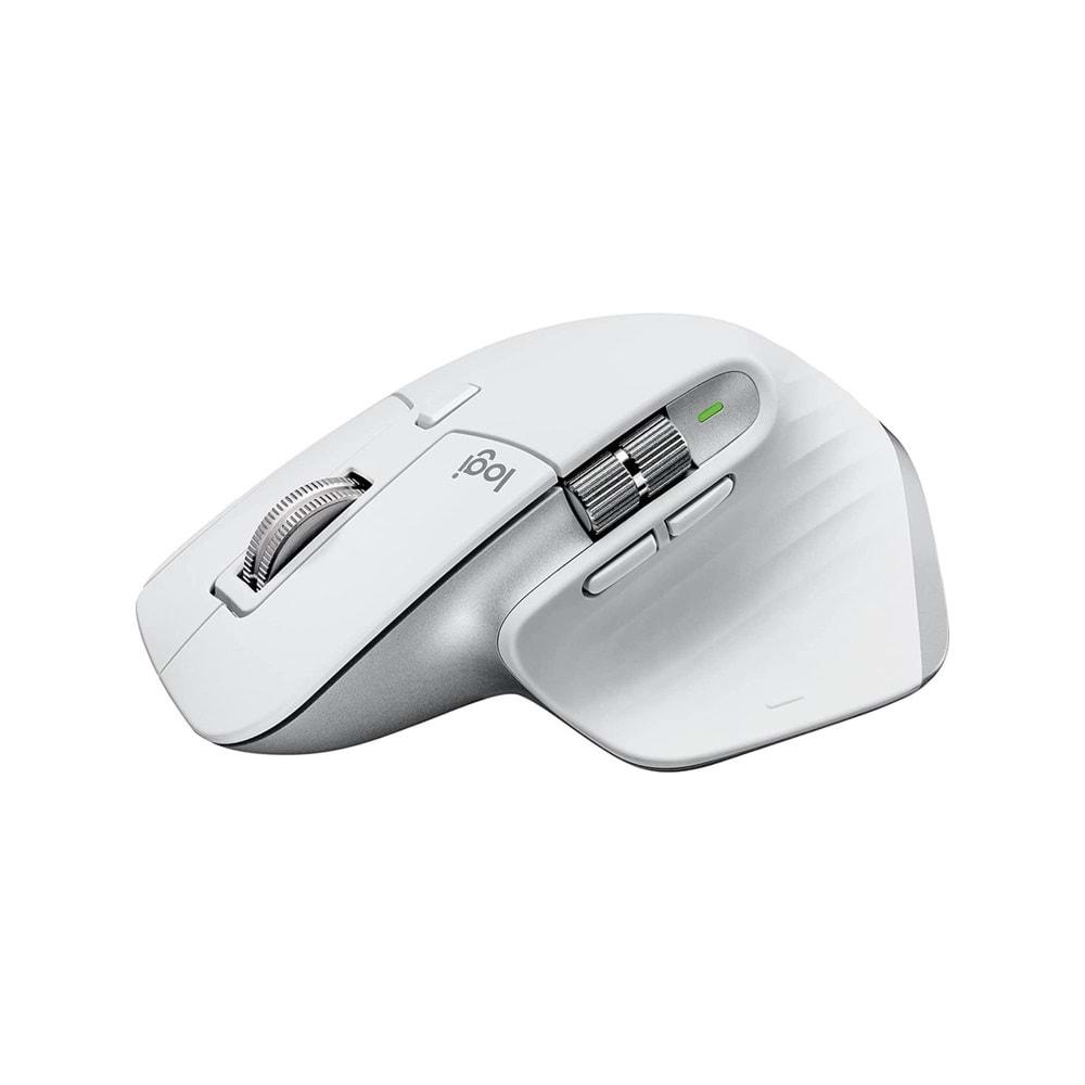 Logitech MX Master 3S MAC İçin Gelişmiş 8.000 DPI Sessiz Kablosuz Beyaz Mouse 910-006572