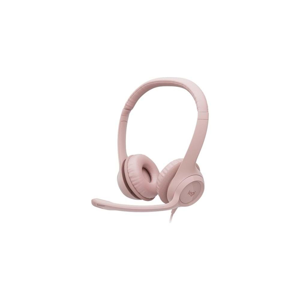 Logitech H390 Mikrofonlu Pembe Kulaklık 981-001281