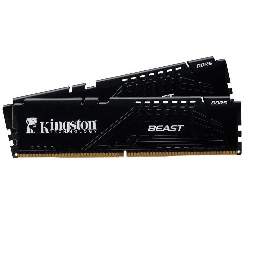 Kingston 16GB DDR5 6000 Mhz CL36 DIMM KF560C36BBEK2-16TR Beast Soğutuculu