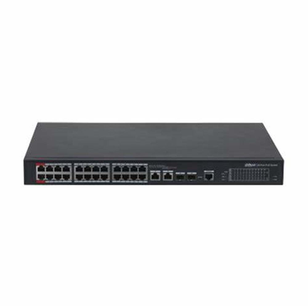 Dahua PFS4226-24ET-240 24 PORT 24XFE-2GE-2SFP 240W Yönetilebilir POE Switch