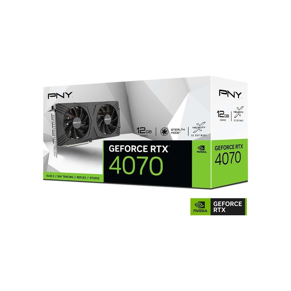 PNY RTX 4070 SUPER 12GB VERTO Overclocked GDDR6X 192Bit