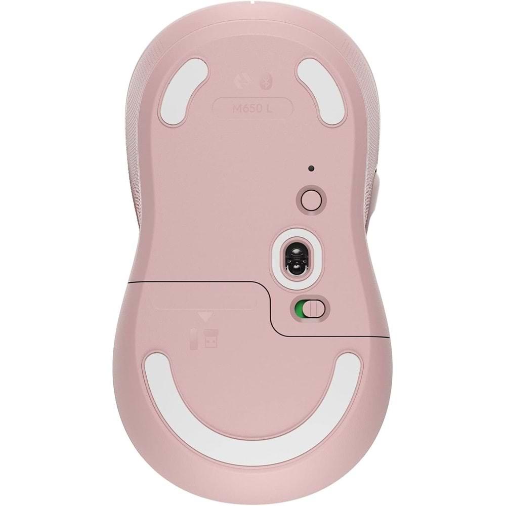 Logitech M650 Signature Kablosuz Mouse Gül 910-006254