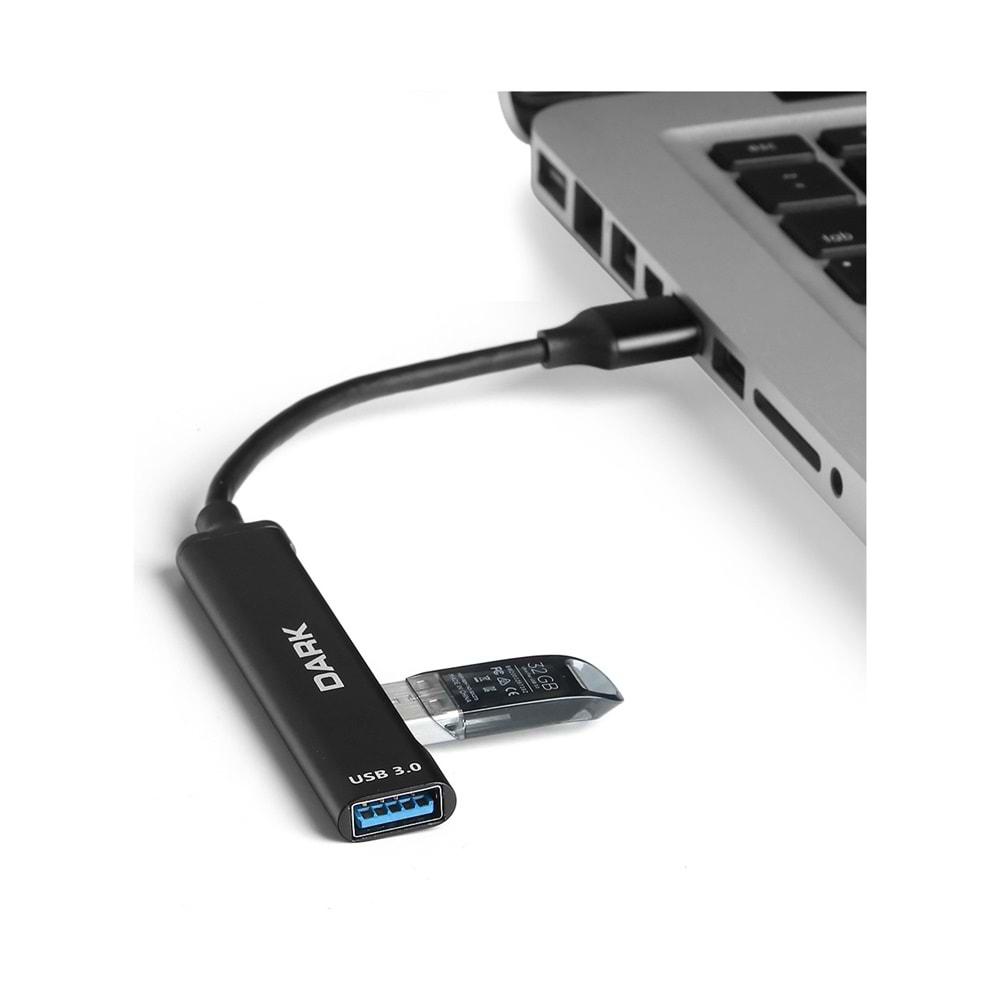 Dark DK-AC-USB31X4 4 Port Usb3.0 Type-C Hub