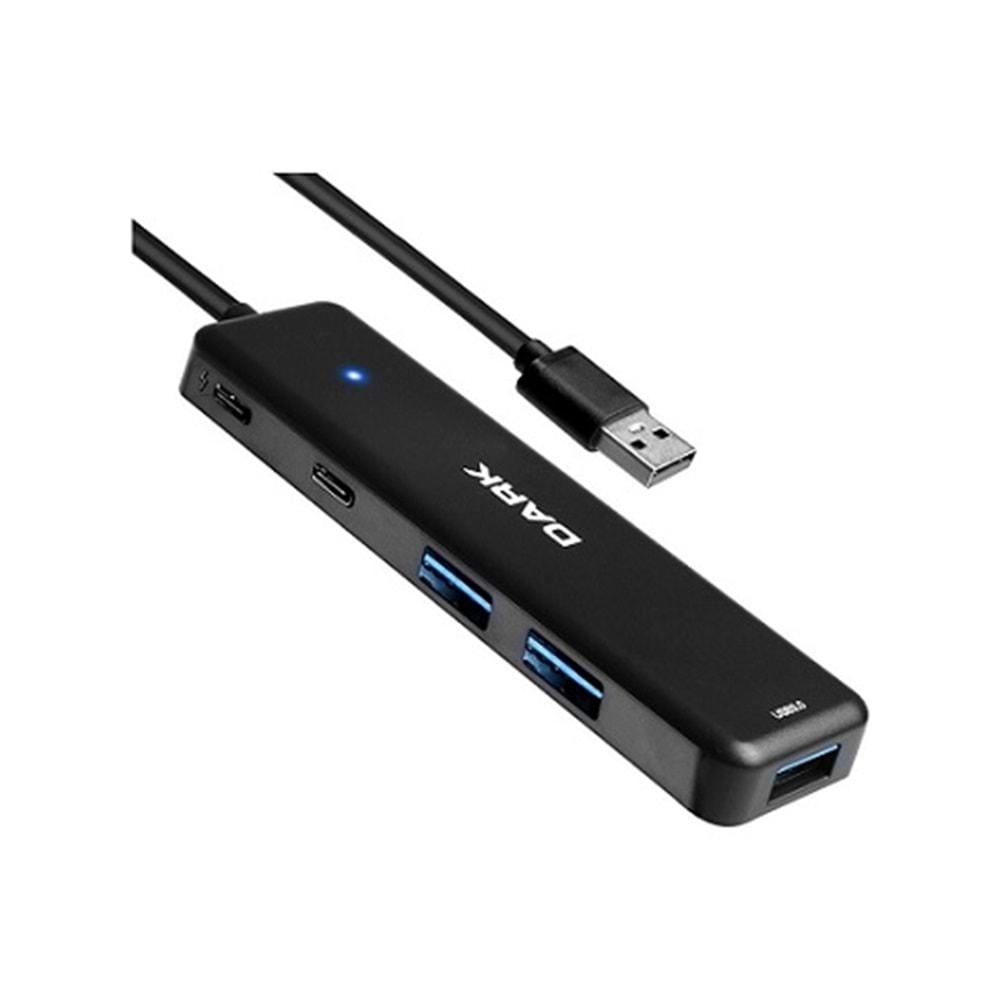 Dark DK-AC-USB347 3 Port USB-A / 2 Port Type-C